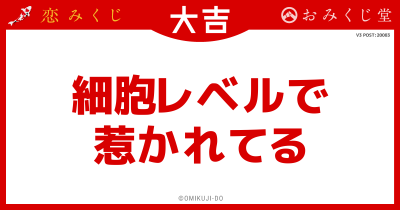 細胞レベルで
惹かれてる