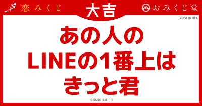 あの人の
LINEの1番上は
きっと君